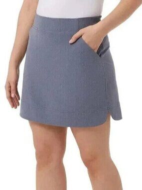 32 Cool Heather Blue/Gray Pull On Active Skort